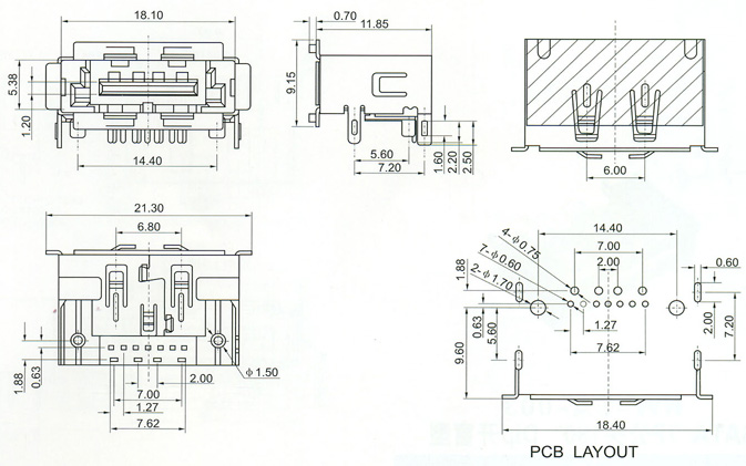 SATA Series Connector