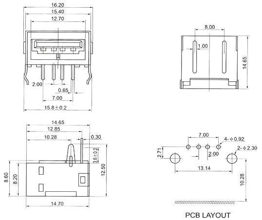 USB2.0 Series Connector