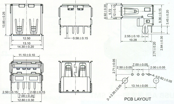 USB2.0 Series Connector