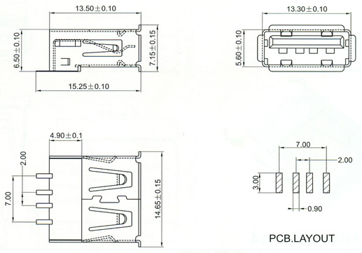 USB2.0 Series Connector