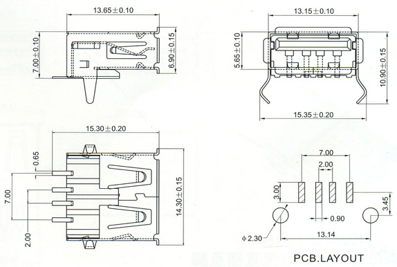 USB2.0 Series Connector