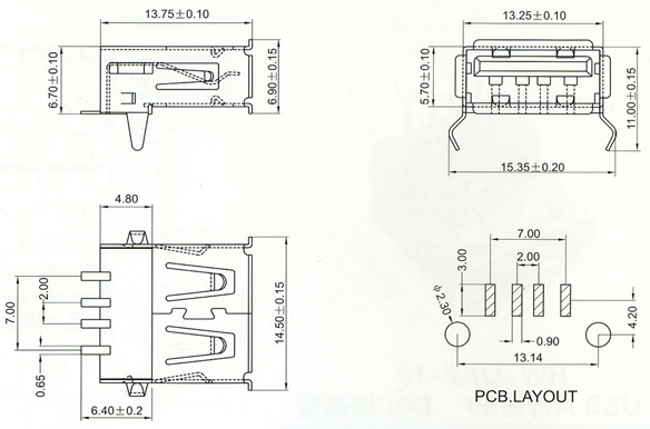 USB2.0 Series Connector