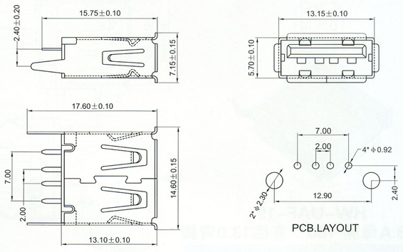 USB2.0 Series Connector