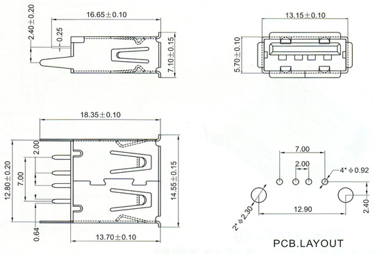 USB2.0 Series Connector