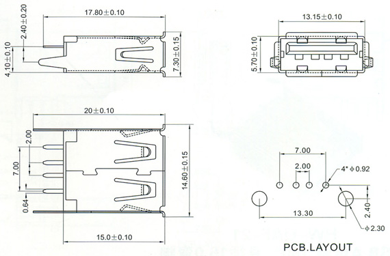 USB2.0 Series Connector