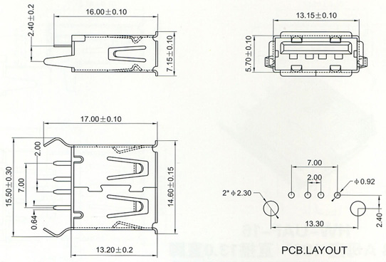 USB2.0 Series Connector