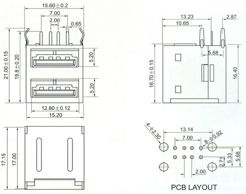 USB2.0 Series Connector