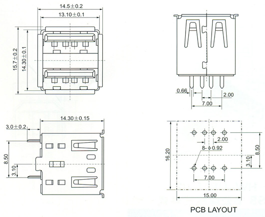 USB2.0 Series Connector