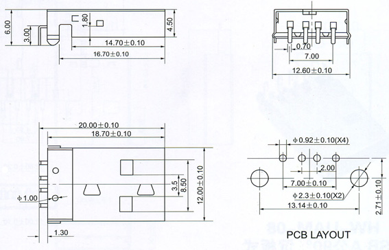 USB2.0 Series Connector