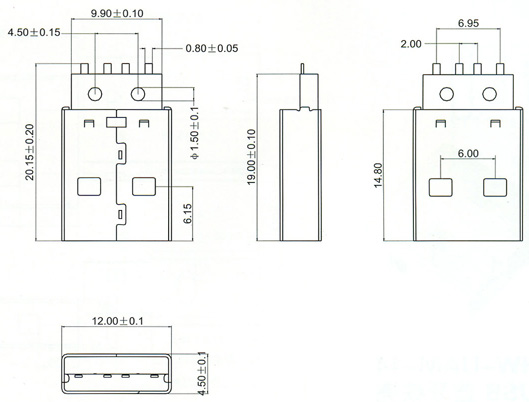 USB2.0 Series Connector