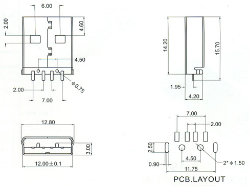 USB2.0 Series Connector