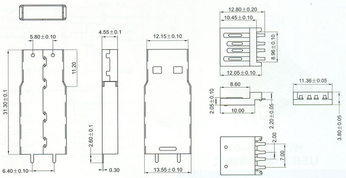 USB2.0 Series Connector