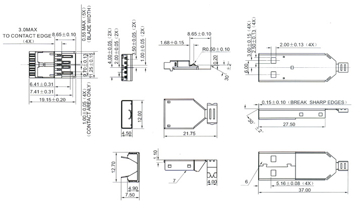 USB2.0 Series Connector