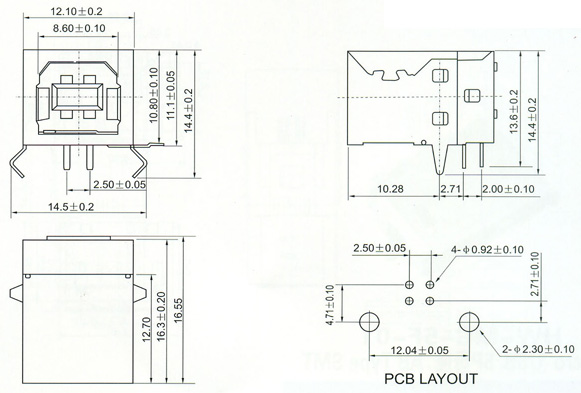 USB2.0 Series Connector