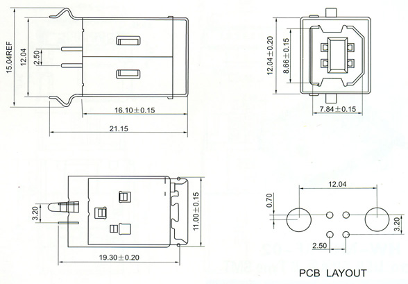 USB2.0 Series Connector