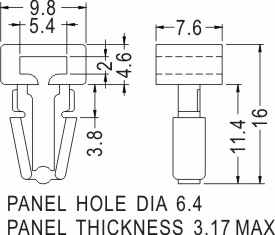 Cable tie mount