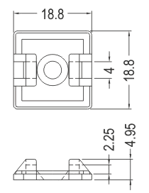 Cable tie mount