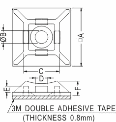 Cable tie mount