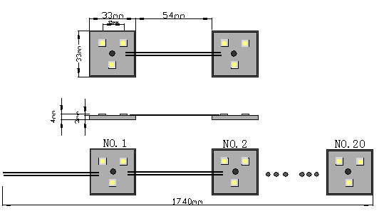 BFT3535-3X5050, 5050 SMD LED Waterproof LED Module Series, LED Module